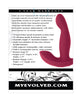 Indlæs billede i gallerifremviser, Evolved Come On Over Stimulator w/Remote Control - Burgundy