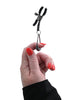Lataa kuva gallerian katseluohjelmaan, Sportsheets Velvet Noir Tuggable Nipple Clamps - Black