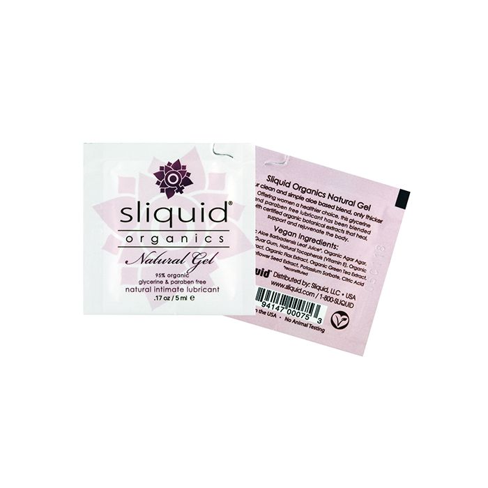 Afbeelding laden in Galerijviewer, Sliquid Organics Natural Lubricant Gel 0.17 Oz Glycerin Free Paraben Free