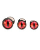 Cargue la imagen en el visor de la galería, Creature Cocks - Sinister Eyes Red Eye Metal Butt Plug Set