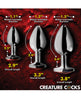 Cargue la imagen en el visor de la galería, Creature Cocks - Sinister Eyes Red Eye Metal Butt Plug Set