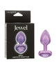Load image into Gallery viewer, Jewel Amethyst Heart Butt Plug - Small, Purple