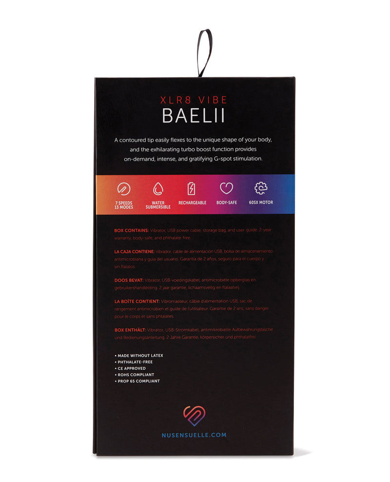Cargue la imagen en el visor de la galería, Nu Sensuelle Baelii Flexible G Spot XLR8 Turbo Boost - Electric Blue