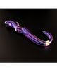 Φόρτωση εικόνας στο πρόγραμμα προβολής Gallery, Cristal Blue Flame Curved Glass Dildo - Purple