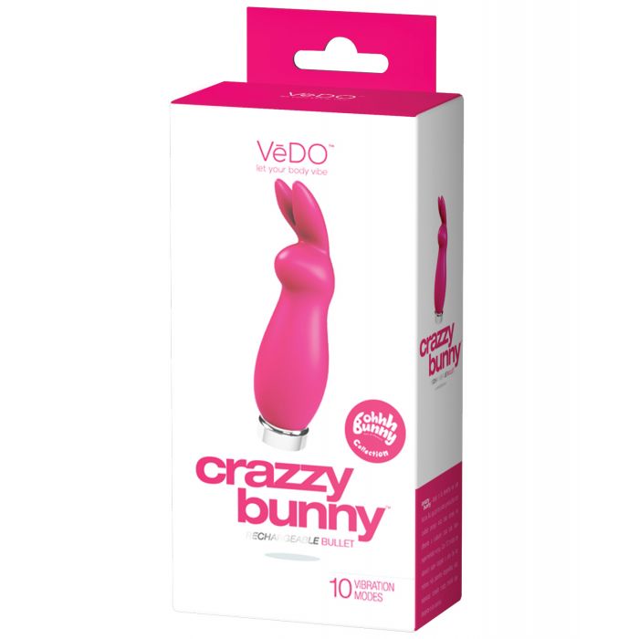 Load image into Gallery viewer, VeDO Crazzy Bunny Rechargeable Bullet - Pretty in Pink