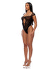 Φόρτωση εικόνας στο πρόγραμμα προβολής Gallery, Cross Your Mind Seamless Teddy w/Rhinestone Accents - Black QN