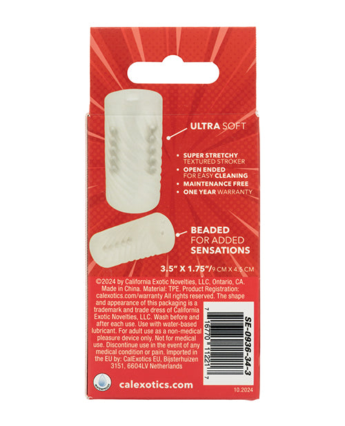Load image into Gallery viewer, Pop Sock! Beaded Stroker - Clear