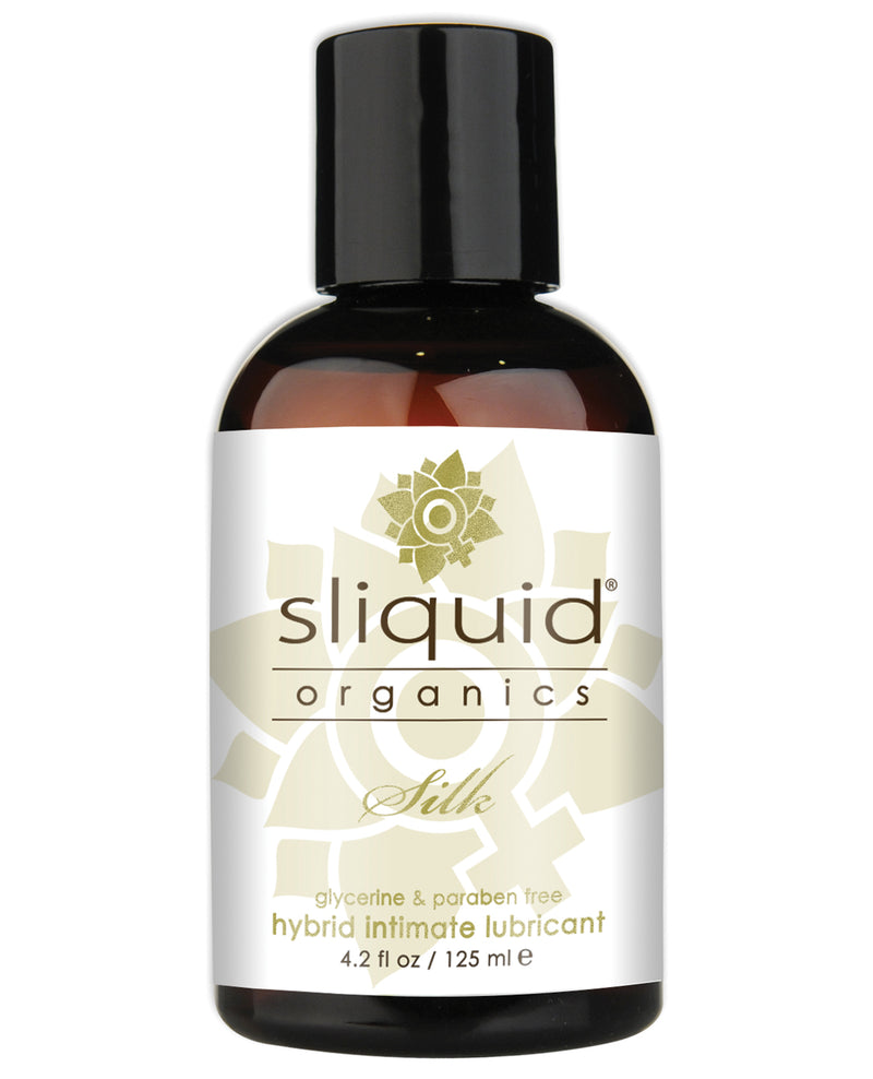 Cargue la imagen en el visor de la galería, Sliquid Organics Silk Lubricant Hybrid Water Silicone 4.2 Oz