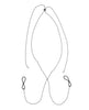 Cargue la imagen en el visor de la galería, Sex & Mischief Ex's & Oh's Body Jewelry w/Nipple Ties - Black
