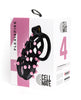 Încărcați imaginea în vizualizatorul Galerie, Sport Fucker Cellmate FlexiSpike Chastity Cage Size 4 Black And Pink Shower Friendly Resin
