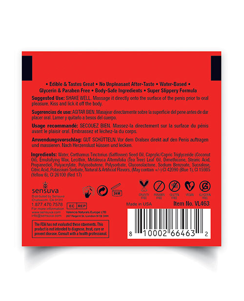 Lataa kuva gallerian katseluohjelmaan, Lic O Licious Oral Delight Cream - 6 ml Packet Watermelon