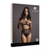 Load image into Gallery viewer, Shots Le Desir Duo Net Key Hole Bra Set Black O/S
