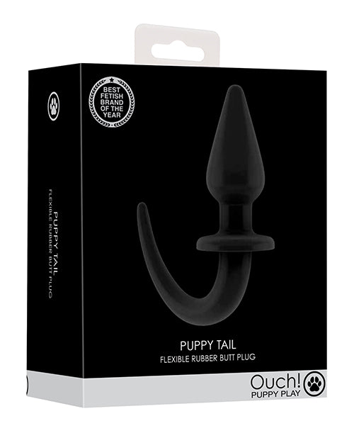 Carregar imagem no visualizador da Galeria, Shots Ouch Puppy Play Tail Butt Plug - Black
