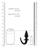 Carregar imagem no visualizador da Galeria, Shots Ouch Puppy Play Tail Butt Plug - Black