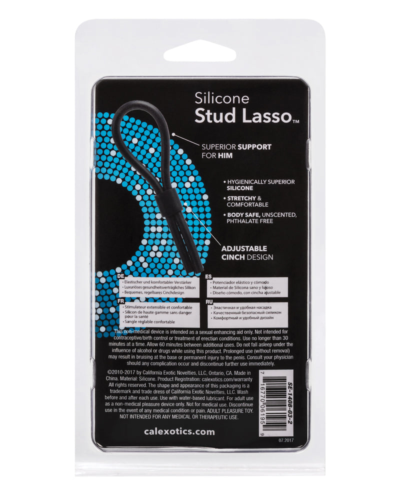 Afbeelding laden in Galerijviewer, Siliconen Stud Lasso - Zwart