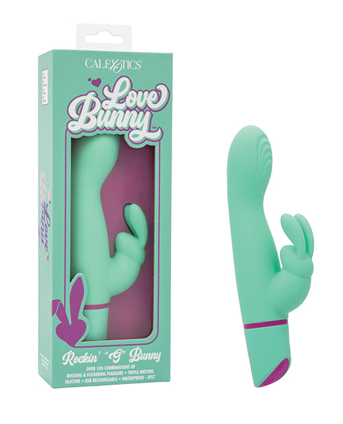 Ladda bilden i Galleri Viewer, Love Bunny Rockin "G" Bunny - Turquoise