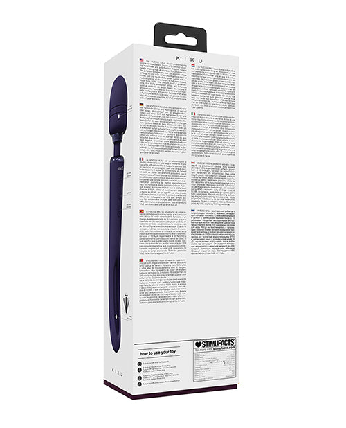 Încărcați imaginea în vizualizatorul Galerie, Shots Vive Kiku Double Ended Wand & G-Spot Stimulator - Purple