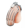 Load image into Gallery viewer, Blue Line Prisoner Cock Cage - Silver