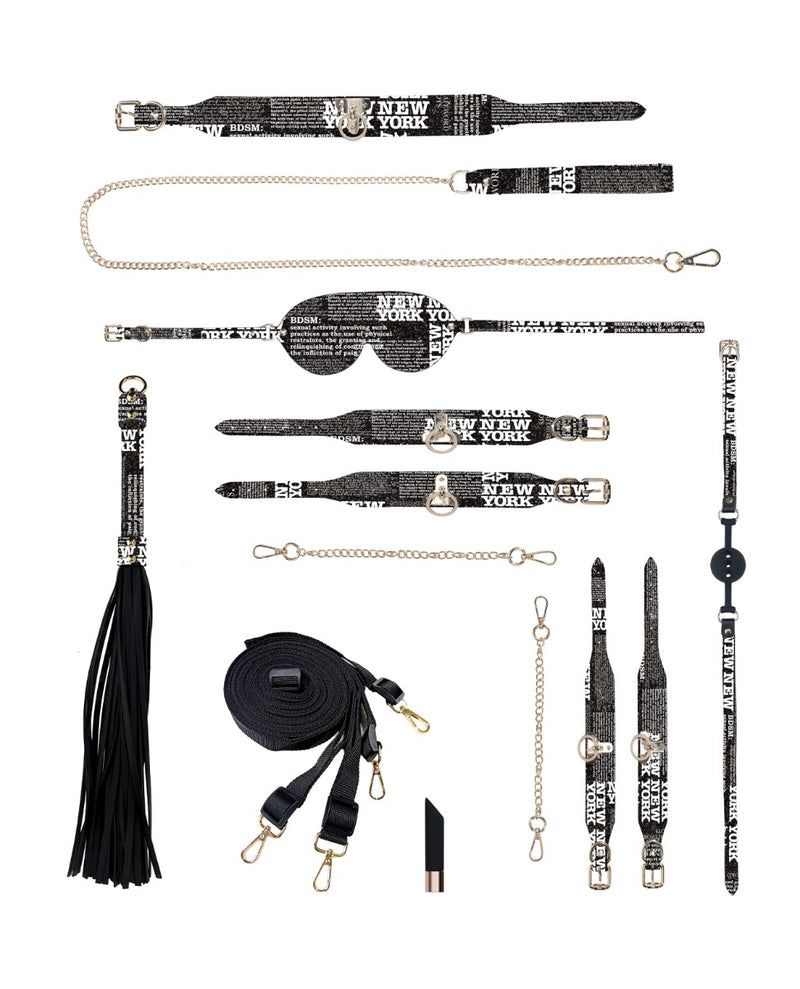 Indlæs billede i gallerifremviser, Shots Ouch! NY Collection Bondage Kit w/Bag - Black