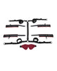 Charger l'image dans la visionneuse de la galerie, Saffron Under the Bed Adjustable Restraint System - Black and Red