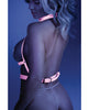 Load image into Gallery viewer, Glow Strapped In Glow in the Dark Harness Top (Pasties Not Included) Light Pink O/S