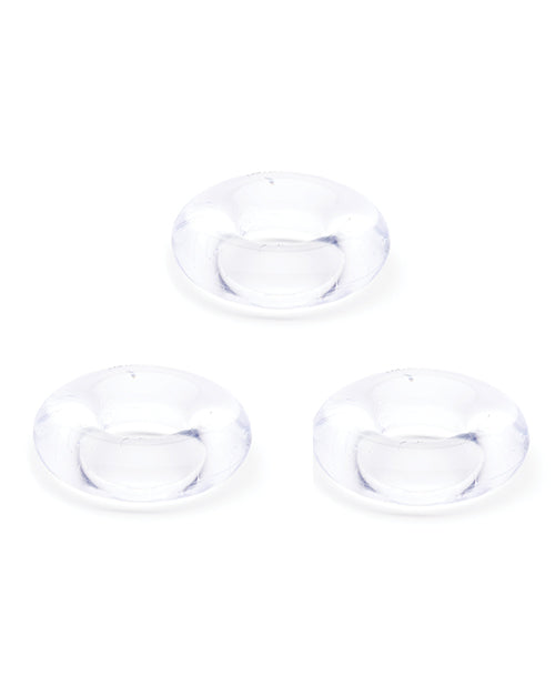 Cargue la imagen en el visor de la galería, Sport Fucker Chubby Cockring Pack of 3 - Clear