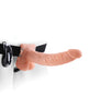 Carica l'immagine nel visualizzatore Galleria, Fetish Fantasy Series 9" Vibrating Hollow Strap On w/Balls - Flesh