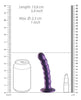 Charger l'image dans la visionneuse de la galerie, Shots Ouch 5" Beaded G-Spot Dildo - Metallic Purple