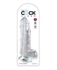 Charger l'image dans la visionneuse de la galerie, King Cock Clear 9" Cock w/Balls - Clear