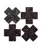 Ladda bilden i Galleri Viewer, Pastease Premium Petites Sparkle Plus X - Black O/S Pack of 2 Pair