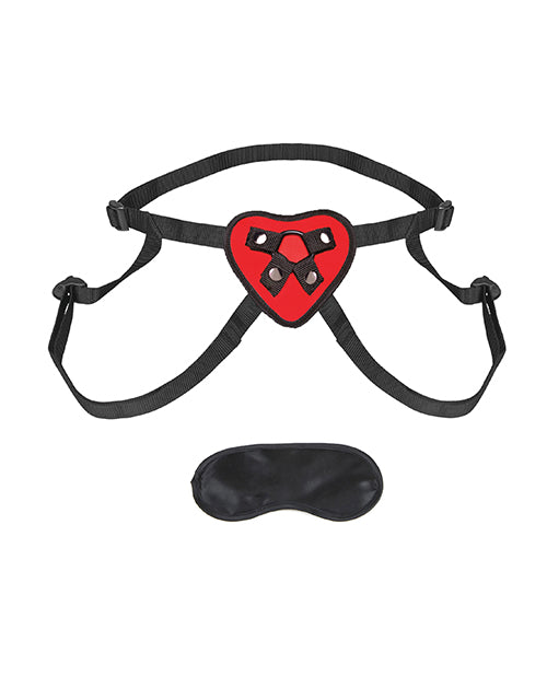 Charger l'image dans la visionneuse de la galerie, Lux Fetish Red Heart Strap On Harness Set