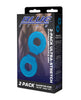 Load image into Gallery viewer, Blue Line C & B Ultra-Stretch Stamina Endurance Ring - Jelly Blue Pack of 2