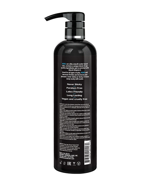 Cargue la imagen en el visor de la galería, Wicked Sensual Care Aqua Waterbased Lubricant - 16 oz Fragrance Free