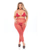 Afbeelding laden in Galerijviewer, Pink Lipstick Tall Order Bra Top & Leggings Red QN