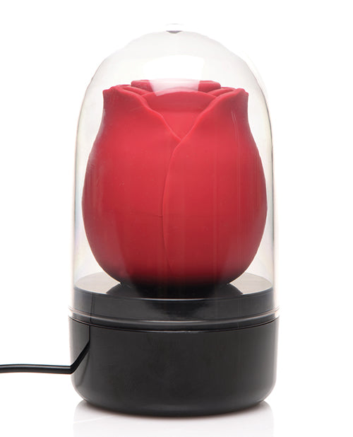 Cargue la imagen en el visor de la galería, Inmi Bloomgasm Enchanted Rose 10X Clitoral Stimulator w/Case - Red