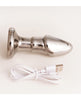 Încărcați imaginea în vizualizatorul Galerie, Cristal Black Opal Anal Glass Dildo Vibe - Gun Metal