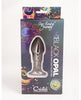 Încărcați imaginea în vizualizatorul Galerie, Cristal Black Opal Anal Glass Dildo Vibe - Gun Metal