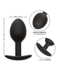 Carica l'immagine nel visualizzatore Galleria, Weighted Silicone Anal Plug - Black