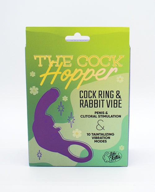 Încărcați imaginea în vizualizatorul Galerie, Natalie's Toy Box The Cock Hopper Cock Ring & Bullet Vibrator - Purple