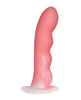 Load image into Gallery viewer, Curve Toys Simply Sweet 7" Wavy Silicone Dildo - Pink/White