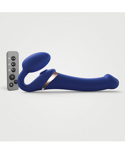 Load image into Gallery viewer, Strap On Me Multi Orgasm Bendable Strapless Strap On Medium - Night Blue