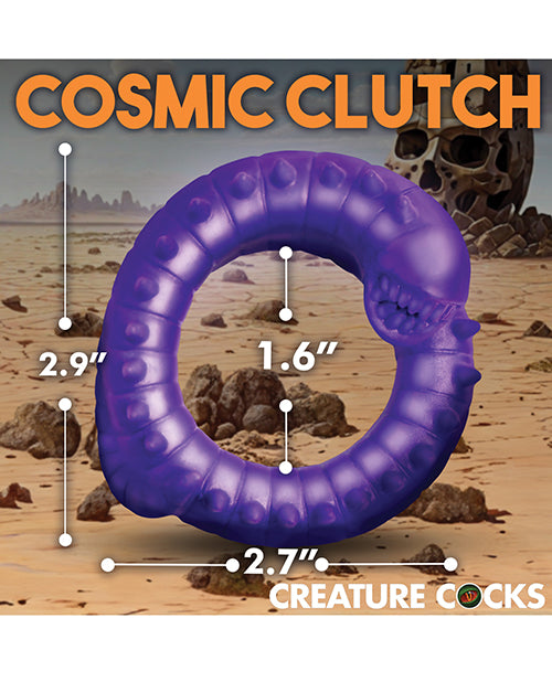 Charger l'image dans la visionneuse de la galerie, Creature Cocks Slitherine Silicone Cock Ring - Purple