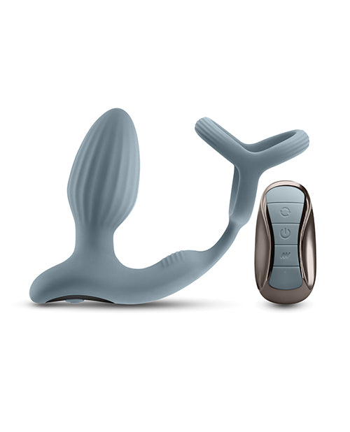 Load image into Gallery viewer, Renegade Pinnacle Cock Ring & Gyrating Prostate Massager - Gray