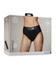Charger l'image dans la visionneuse de la galerie, Shots Ouch Vibrating Strap On Thong w/Removable Rear Straps - Black XS/S