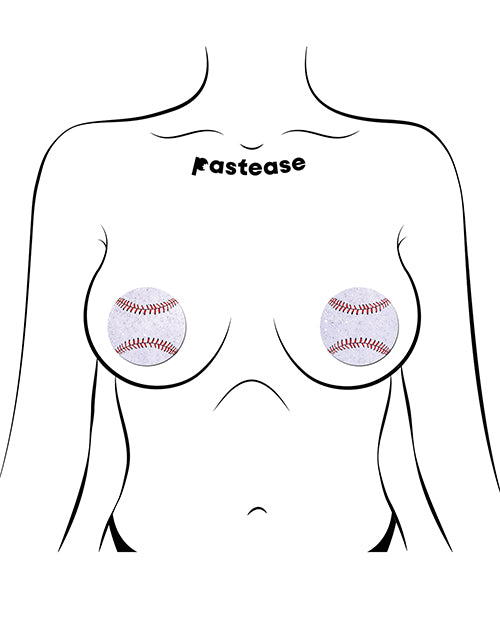 Afbeelding laden in Galerijviewer, Pastease Premium Baseball Sparkly - White O/S