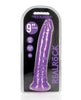 Load image into Gallery viewer, Shots RealRock 9" Slim Dildo Glow in the Dark - Neon Purple