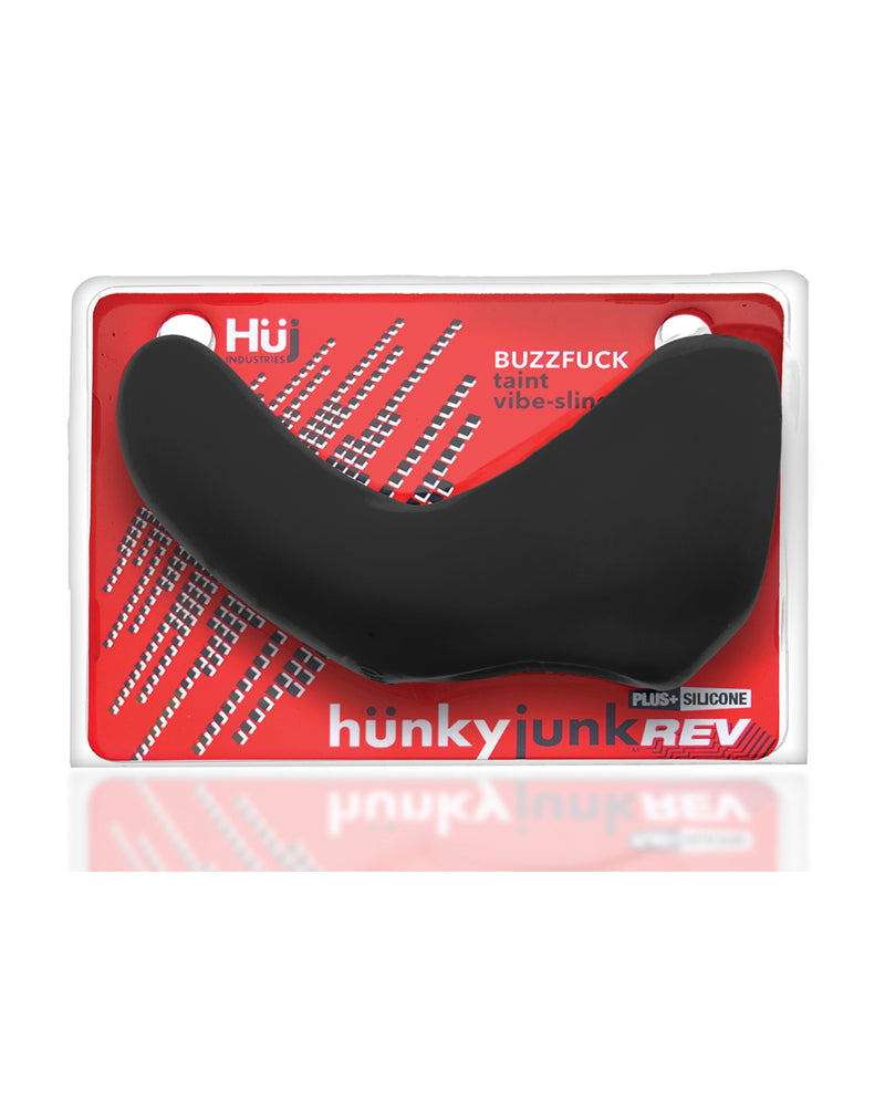 Carica l'immagine nel visualizzatore Galleria, Hunky Junk Buzzfuck Sling w/Taint Vibe - Tar Ice