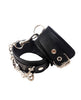 Carica l'immagine nel visualizzatore Galleria, Rouge Fetish Play Vegan Leather Wrist Cuffs - Black