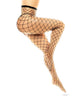 Załaduj obraz do przeglądarki galerii, Fenced Net Pantyhose Black O/S