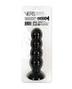 Load image into Gallery viewer, Vers Liquid Silicone Anal Suction Plug With Steel Weighted Motion Balls Black